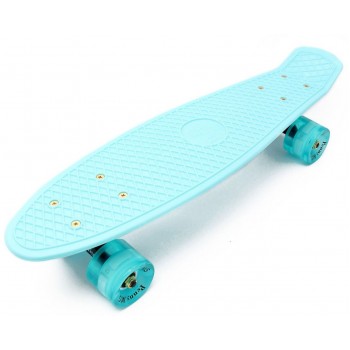 Пенни борд Zippy Board 22" LED - PRO мятный