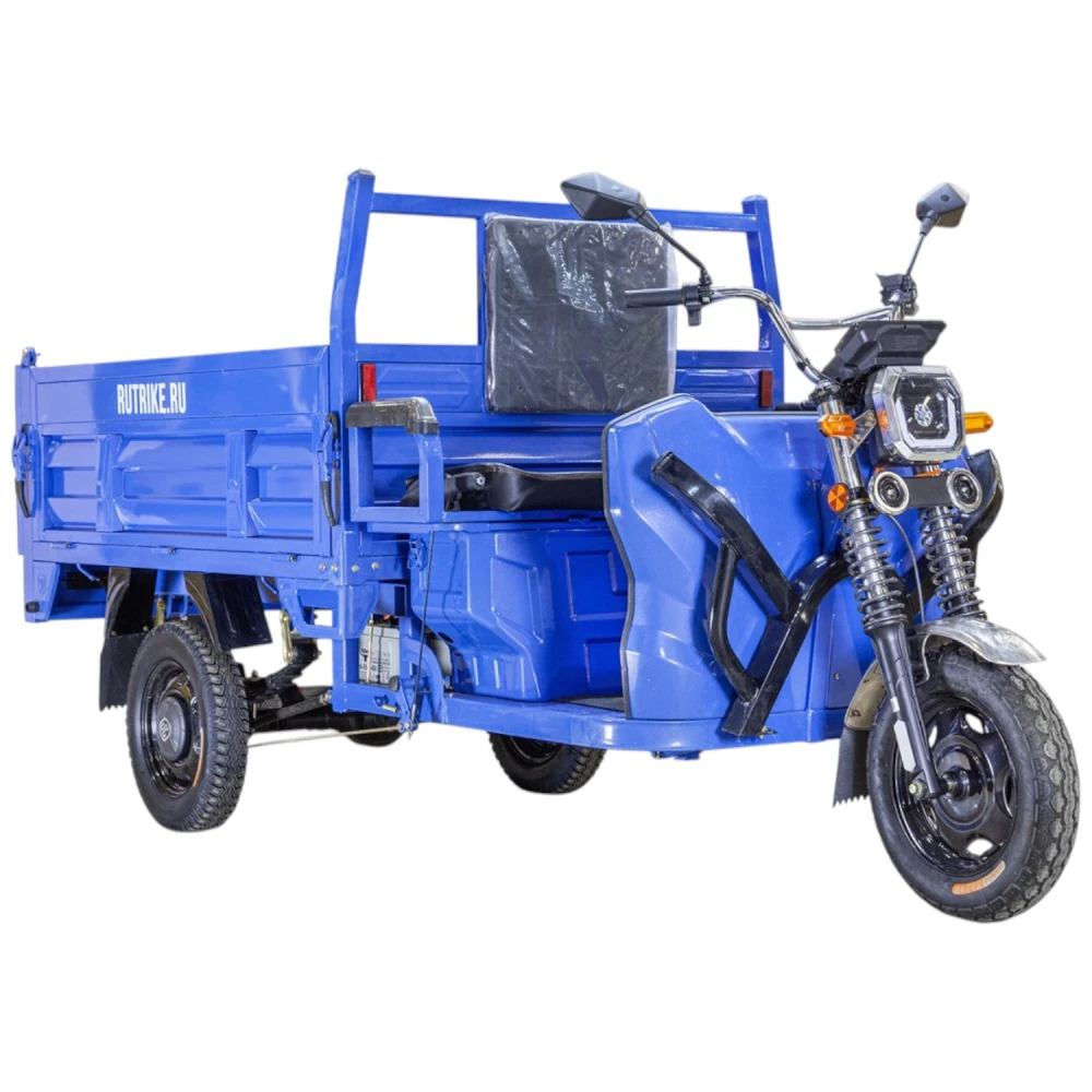 Грузовой электротрицикл Rutrike D5 1500 гидравлика (72V1500W) Чёрный матовый 4