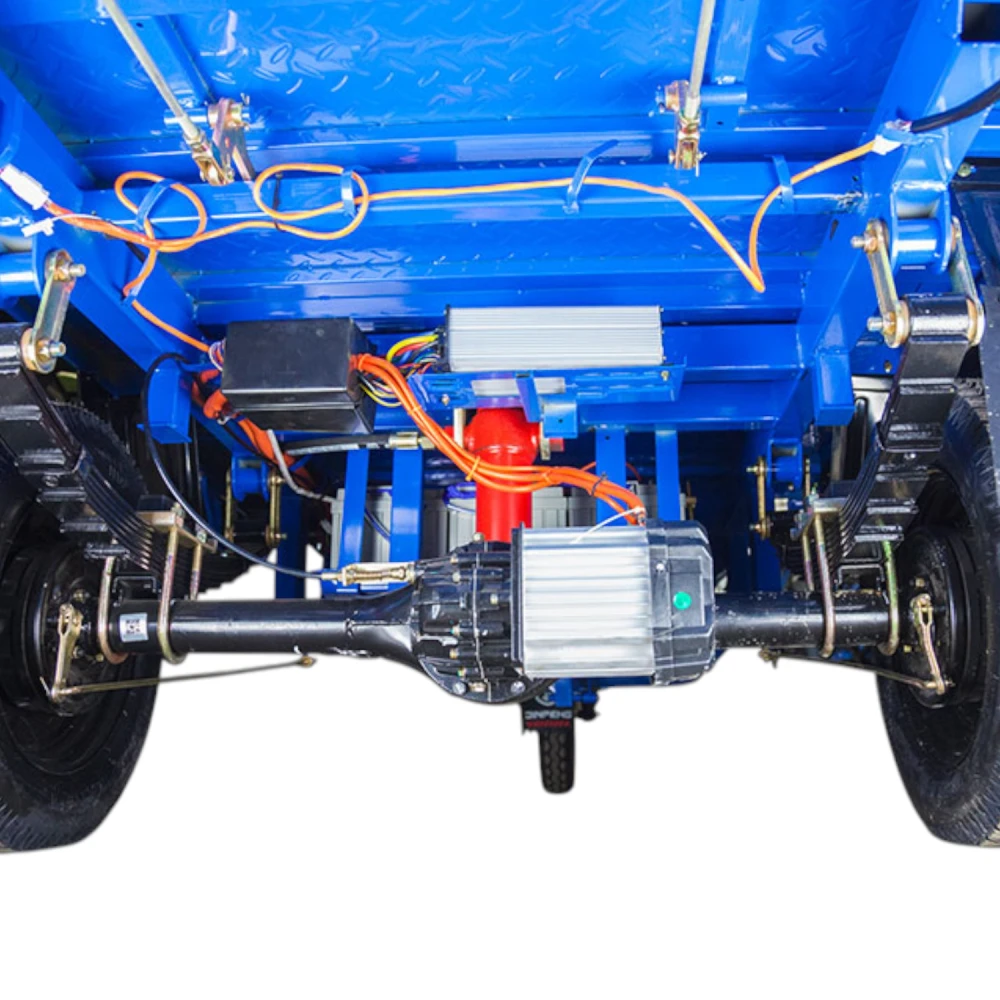 Грузовой электротрицикл Rutrike D5 1500 гидравлика (72V1500W) Чёрный матовый 10
