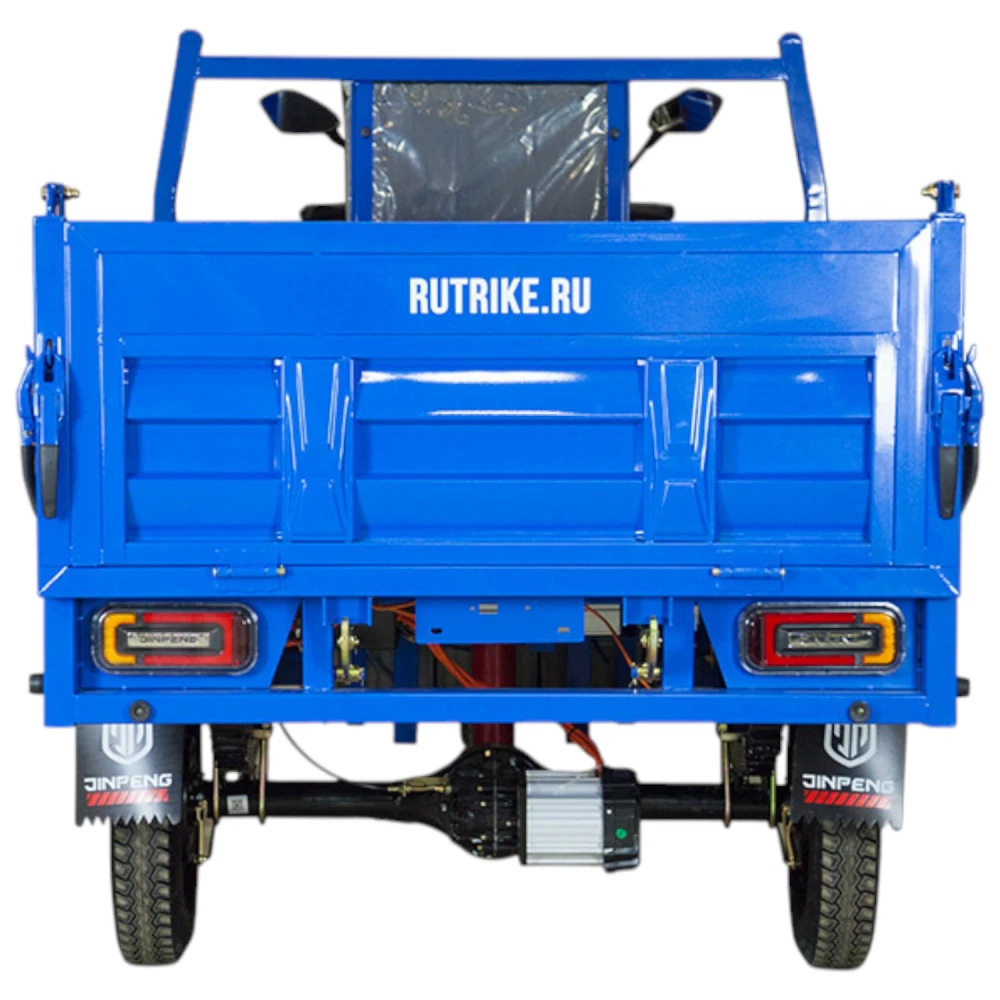 Грузовой электротрицикл Rutrike D5 1500 гидравлика (72V1500W) Чёрный матовый 6